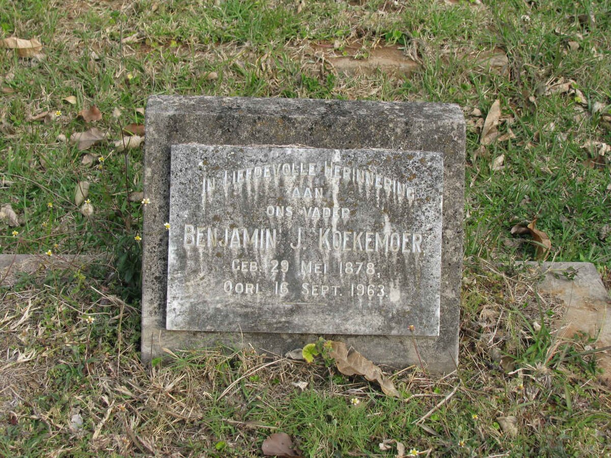 KOEKEMOER Benjamin J. 1878-1963