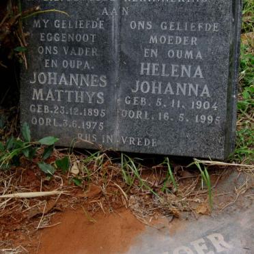 KOEKEMOER Johannes Matthys 1895-1975 &amp; Helena Johanna 1904-1995