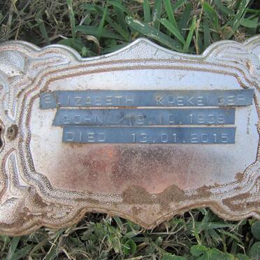KOEKEMOER Elizabeth 1938-2015
