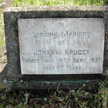 KRUGER Johanna -1938