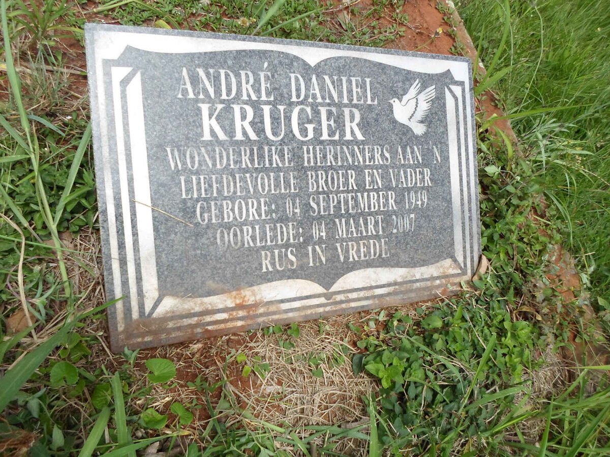 KRUGER Andre Daniel 1949-2007