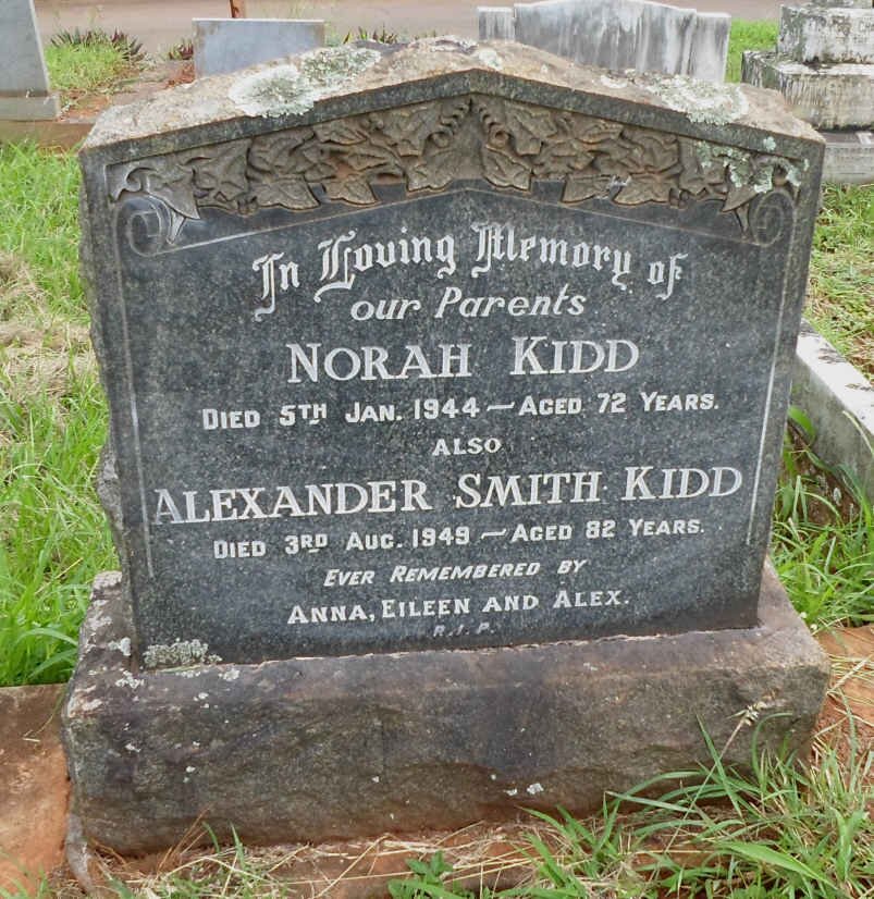 KIDD Alexander Smith -1949 &amp; Norah -1944