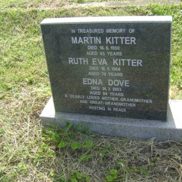 KITTER Martin -1950 &amp; Ruth Eva -1964 :: DOVE Edna -2003