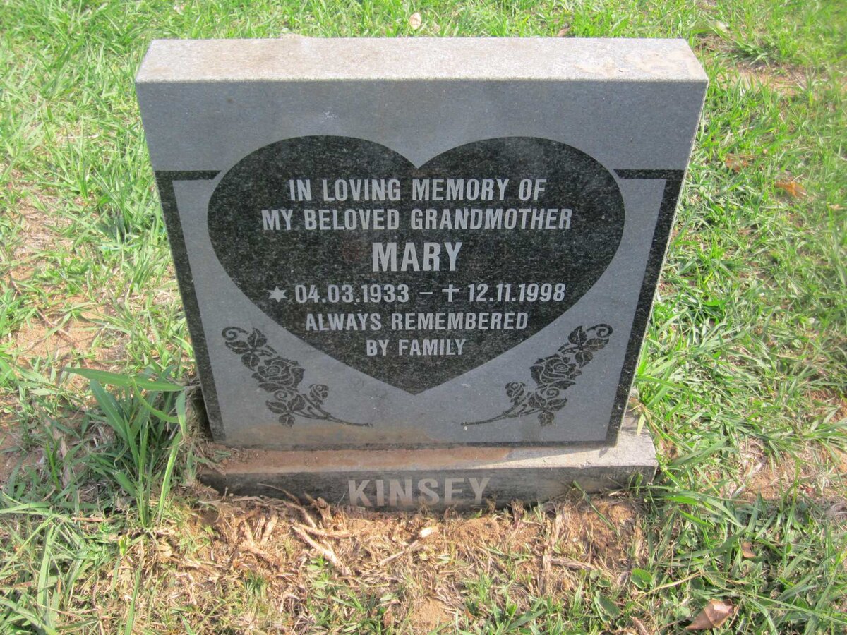 KINSEY Mary 1933-1998