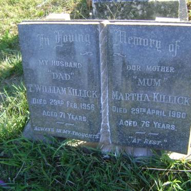 KILLICK Thomas William -1956 &amp; Martha -1960