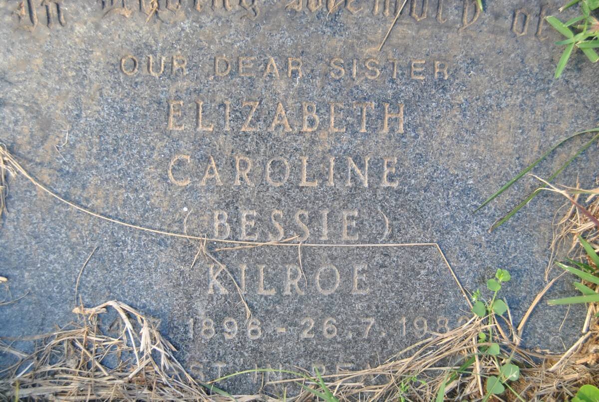 KILROE Elizabeth Caroline 1896-1982