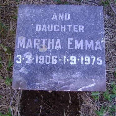 KING Martha Emma 1906-1975