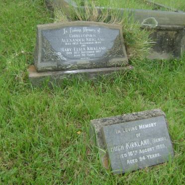 KIRKLAND Christopher Alexander -1946 &amp; Mary Eliza -1987 :: KIRKLAND Hugh -1965