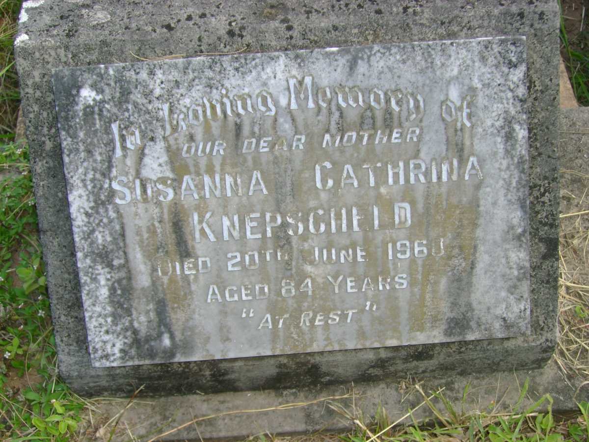 KNEPSCHELD Susanna Catharina -1960