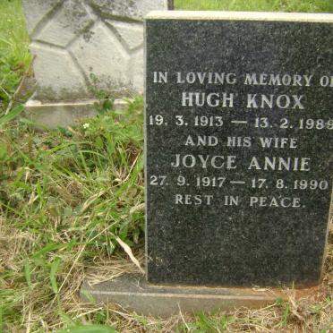 KNOX Hugh 1913-1989 &amp; Joyce Annie 1917-1990