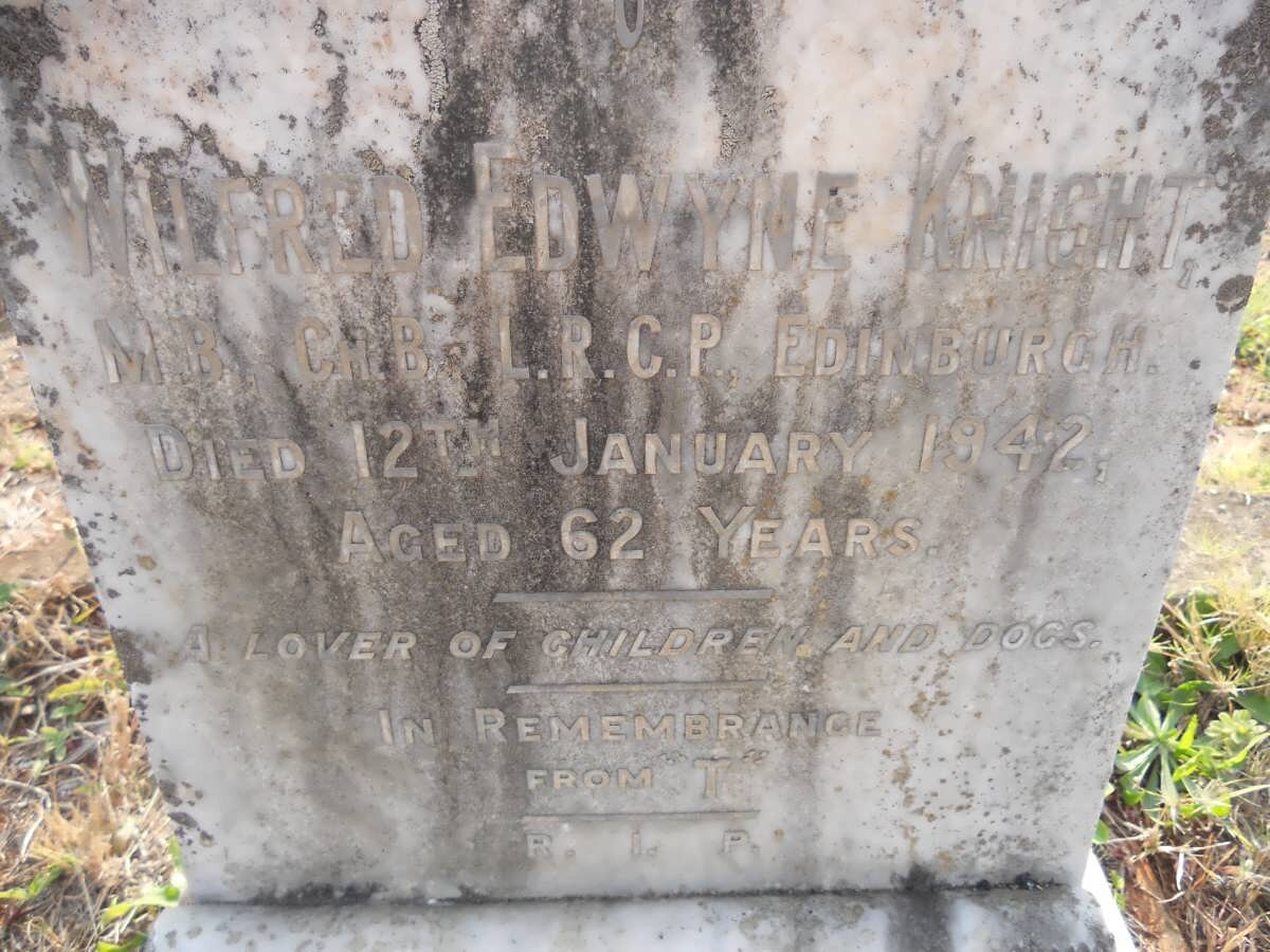 KNIGHT Wilfred Edwyne -1942