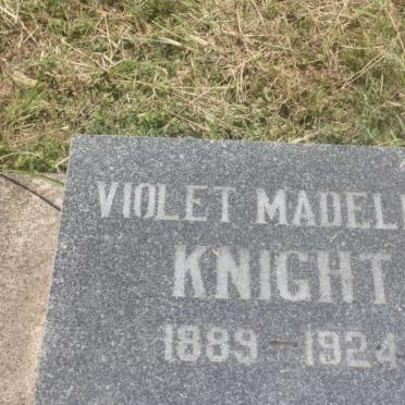 KNIGHT Violet Madeline 1889-1924