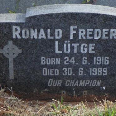 LUTGE Ronald Frederick 1916-1989