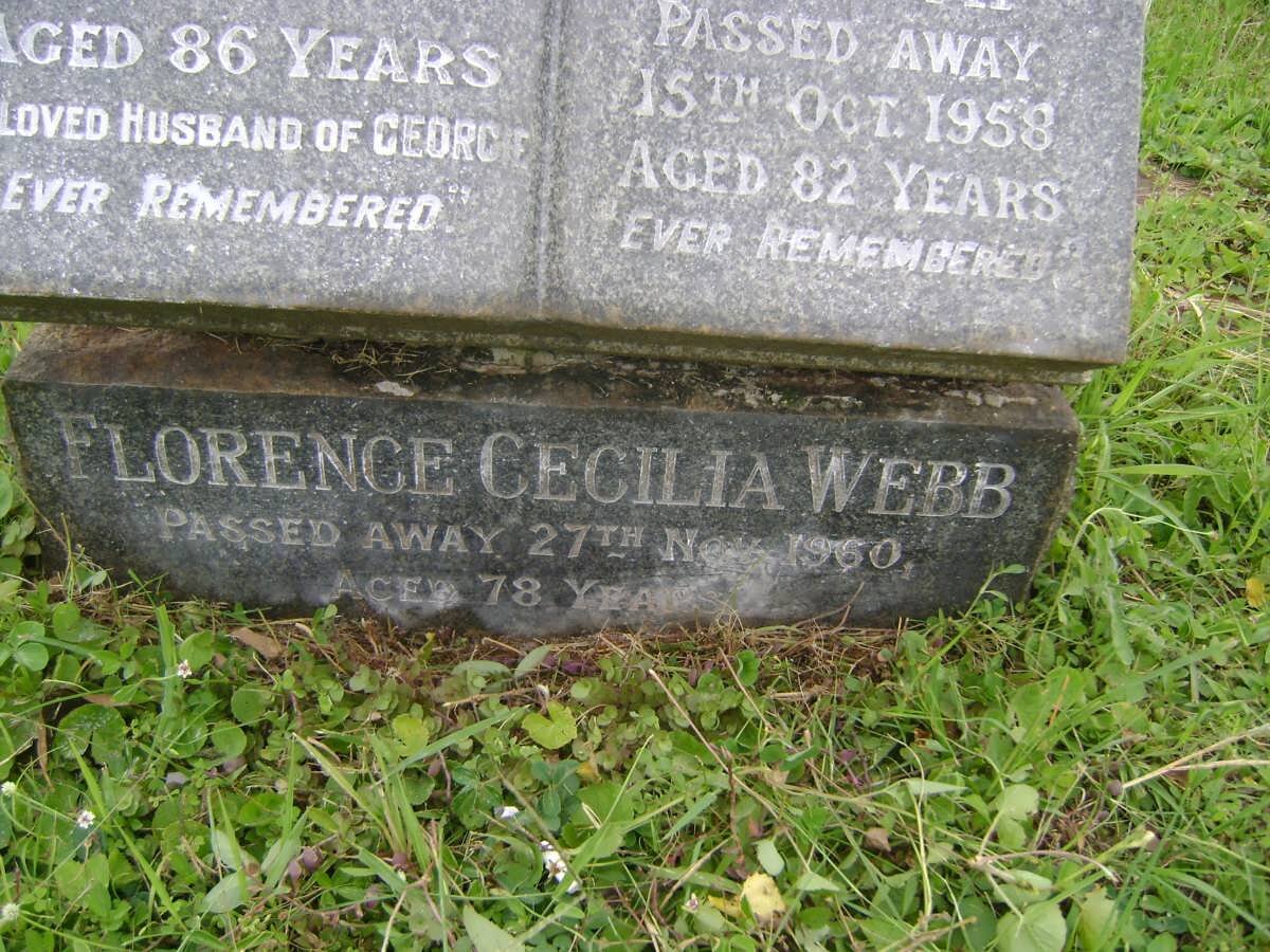 LINDSAY Hugh -1950 &amp; Georgina E. -1958 :: WEBB Florence Cecilia -1960