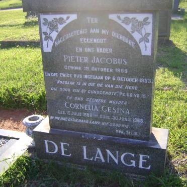 LANGE Pieter Jacobus, de 1889-1953 &amp; Cornelia Gesina 1888-1966
