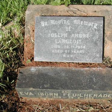 LANGLOIS Joseph Andre -1958 &amp; Eva FEUILHERADE 1906-1985