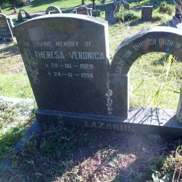 LAZARUS Theresa Veronica 1929-1994