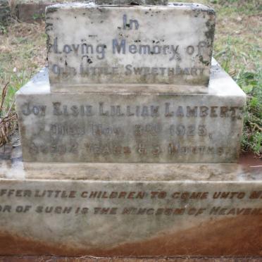 LAMBERT Joy Elsie Lillian -1925