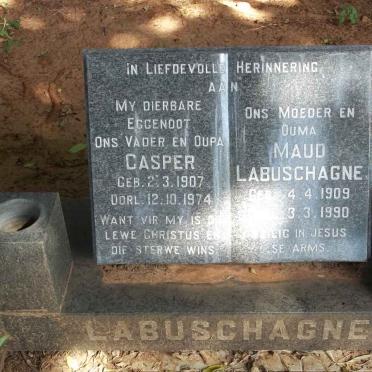 LABUSCHAGNE Casper 1907-1974 &amp; Maud 1909-1990 
