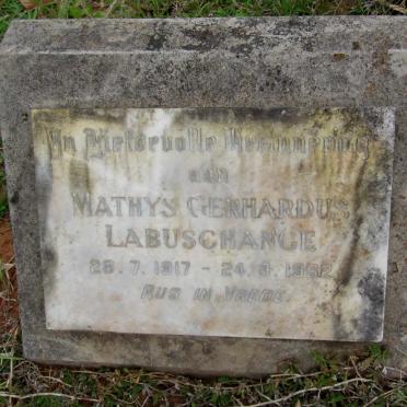 LABUSCHAGNE Mathys Gerhardus 1917-1962