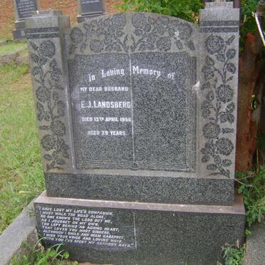 LANDSBERG Eric John -1958