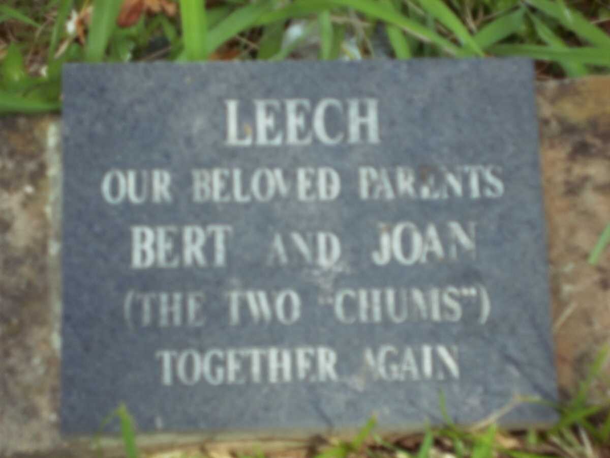 LEECH Bert  -1978 &amp; Joan -1990