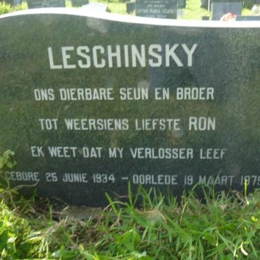 LESCHINSKY Ron 1934-1979