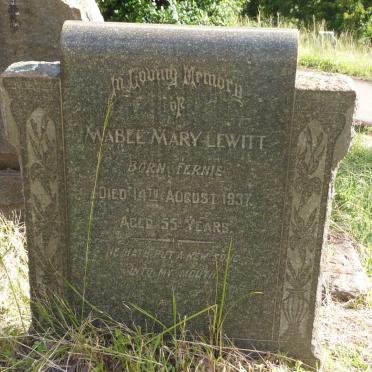 LEWITT Mabel Mary nee FERNIE -1937