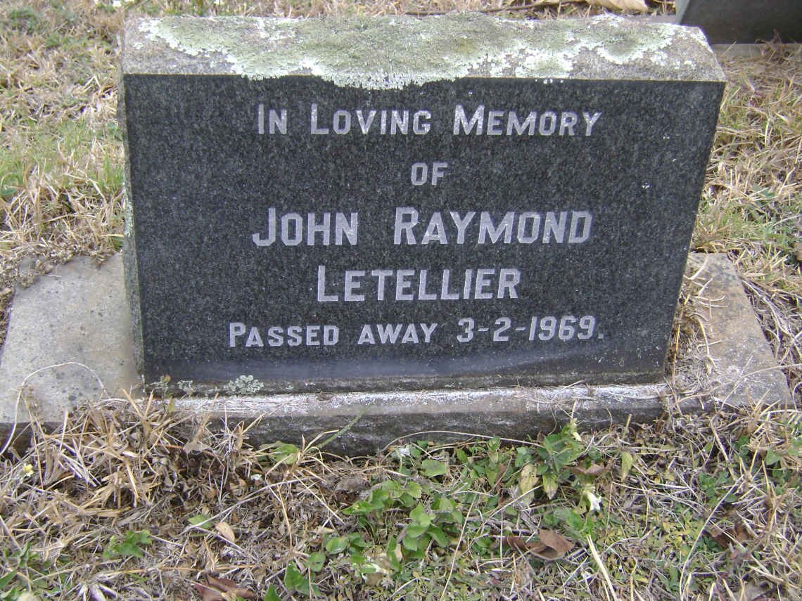 LETELLIER John Raymond -1969