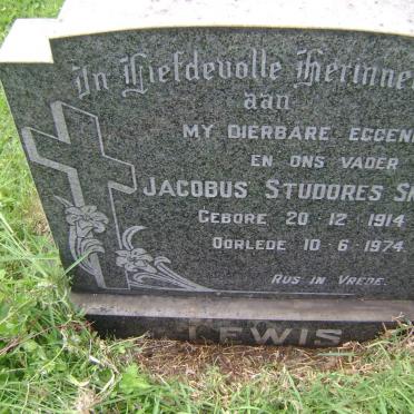 LEWIS Jacobus Studores Snyman 1914-1974