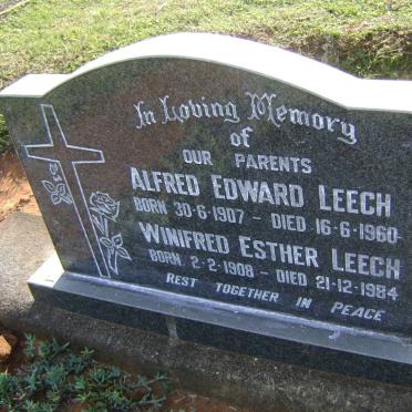 LEECH Alfred Edward 1907-1960 &amp; Winifred Esther 1908-1984
