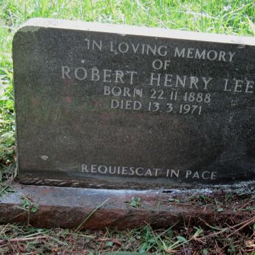 LEE Robert Henry 1888-1971