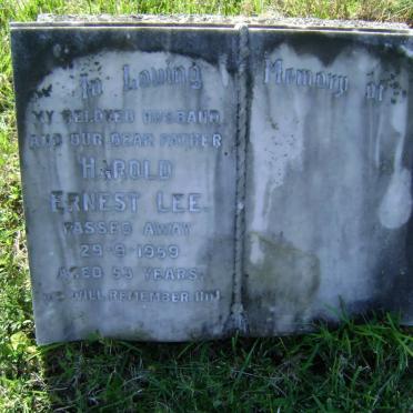 LEE Harold Ernest -1959