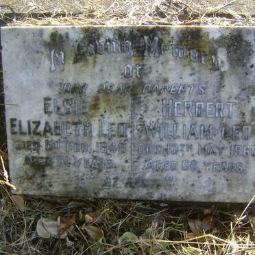 LEO Herbert Wiliam -1960 &amp; Elsie Elizabeth -1948