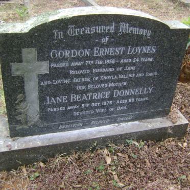 LOYNES Gordon Ernest -1956 :: DONNELLY Jane Beatrice -1976