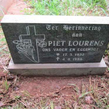 LOURENS Piet 1932-1986