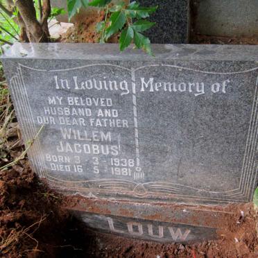 LOUW Willem Jacobus 1938-1981