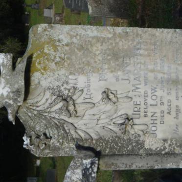 LOW Jane Ure nee MARSHALL -1939 :: LOW Hugh Blyth -1976