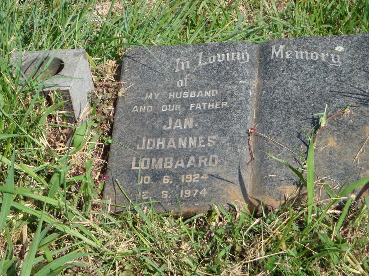 LOMBAARD Jan Johannes 1924-1974