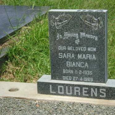 LOURENS Sara Maria Bianca 1935-1969