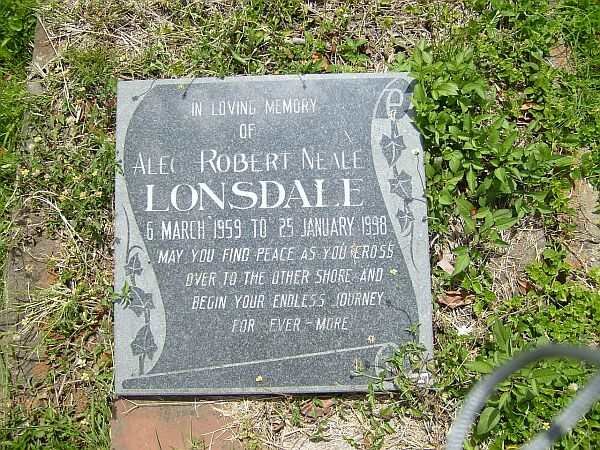 LONSDALE Alec Robert Neale 1959-1998