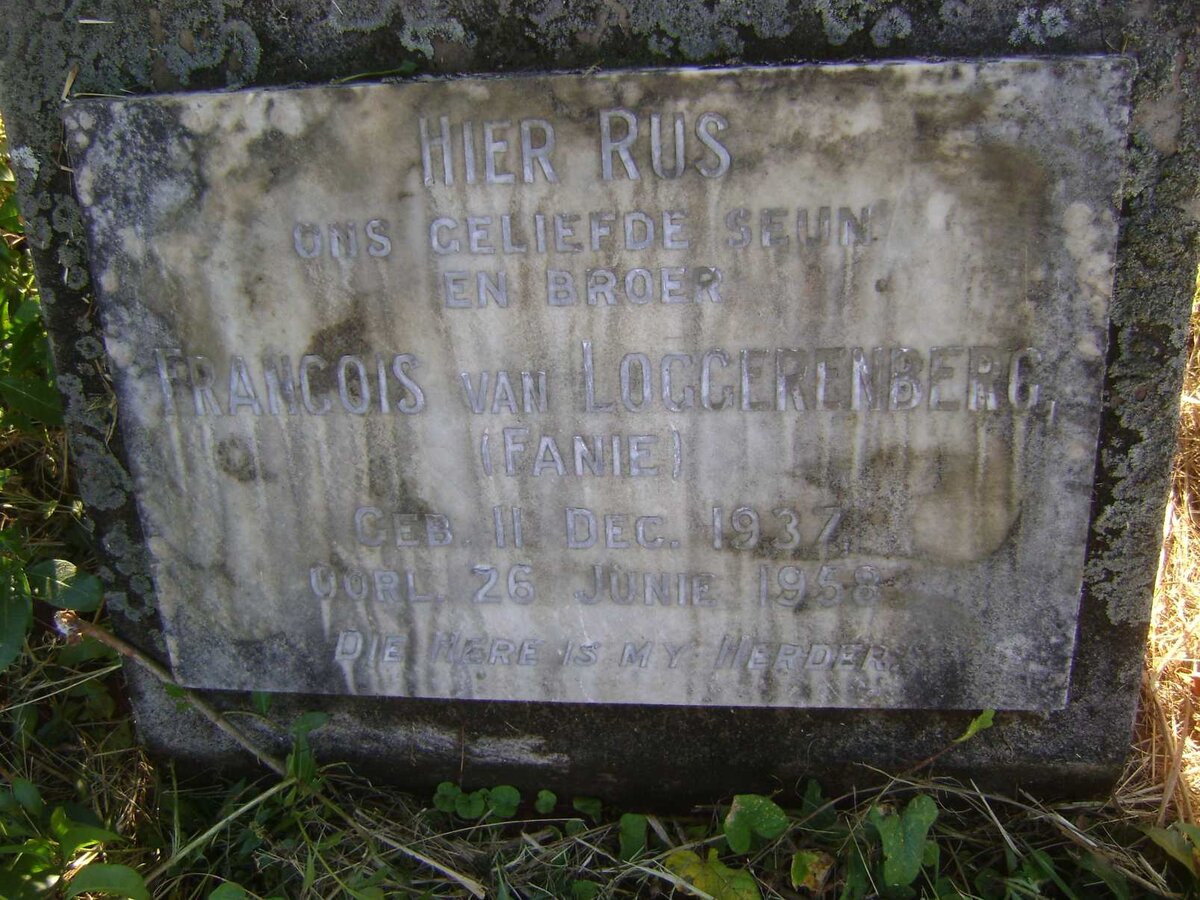 LOGGERENBERG Francois, van 1937-1958