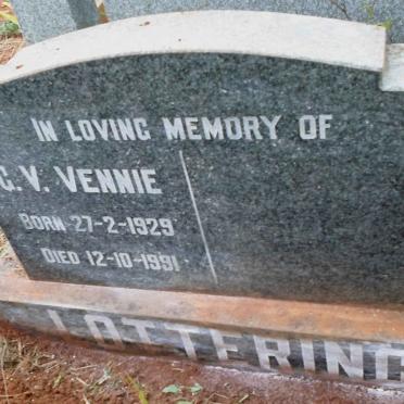 LOTTERING G.V. Vennie 1929-1991