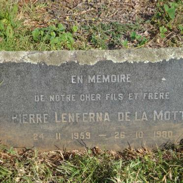 MOTTE Pierre Lenferna, de la 1959-1980