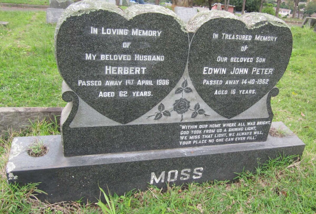 MOSS Herbert -1986 :: MOSS Edwin John Peter -1962