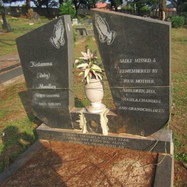 MOODLEY Kistamma 1944-1973