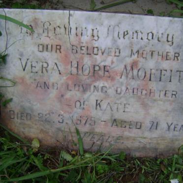 MOFFITT Vera Hope -1975