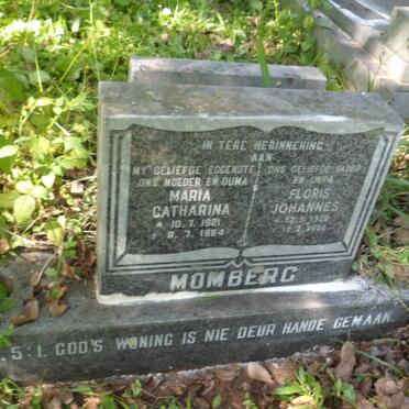 MOMBERG Floris Johannes 1920-2006 &amp; Maria Catharina 1921-1984