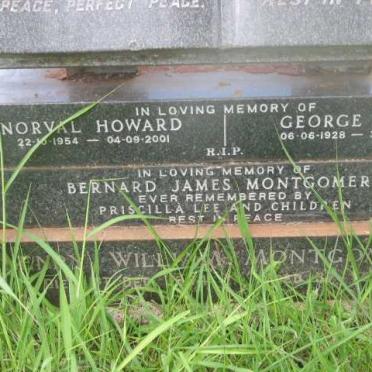 MONTGOMERY Norval Howard 1954-2001 :: MONTGOMERY George Basil 1928-1998 :: MONTGOMERY Bernard James