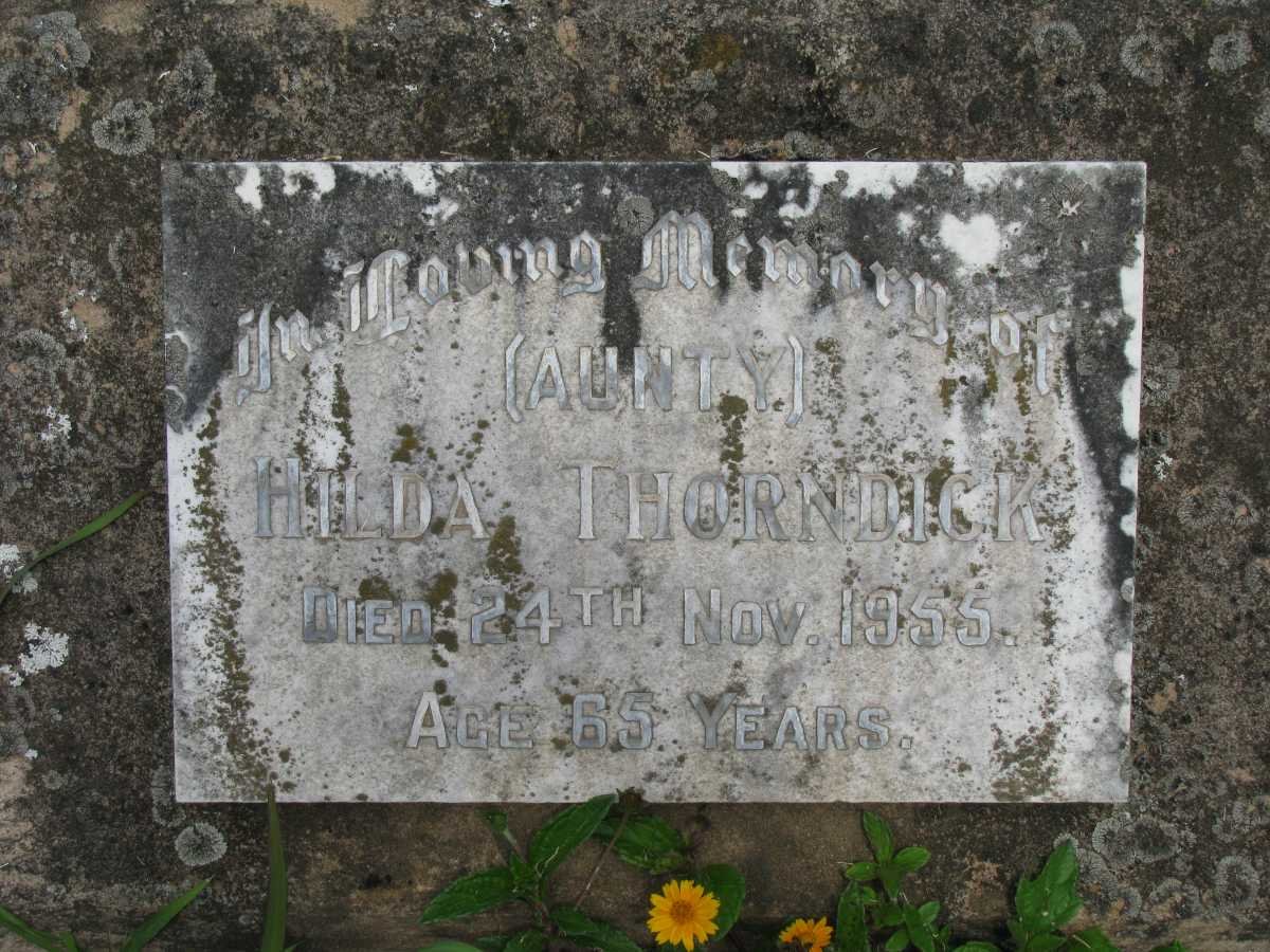 MOORE Alfred Joseph -1939 &amp; Eliza Ann -1936 :: THORNDICK Hilda -1955
